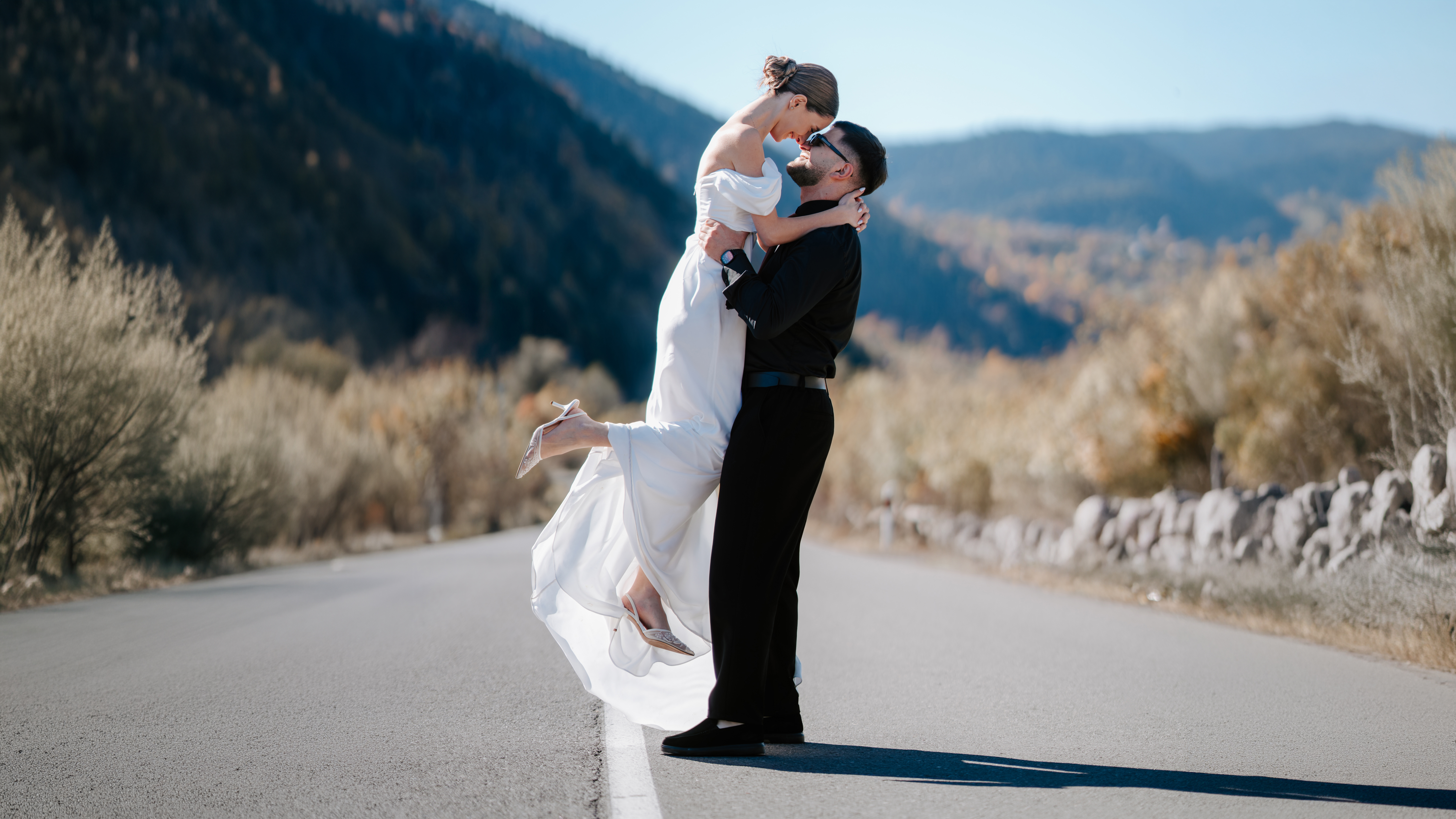 Wedding couple portrait